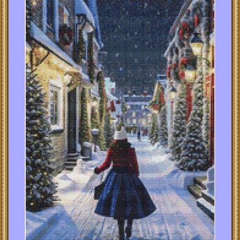 A White Christmas Cross Stitch Pattern