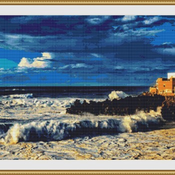 Atlantic Surf Cross Stitch Pattern