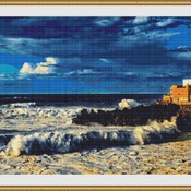 Atlantic Surf Cross Stitch Pattern