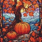 Autumn Tree Cross Stitch Pattern