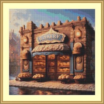 Bakery Shop Cross Stitch Pattern