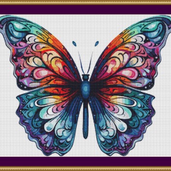 Beautiful Butterfly Cross Stitch Pattern