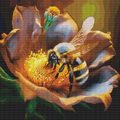 Bee On A Flower Cross Stitch Pattern