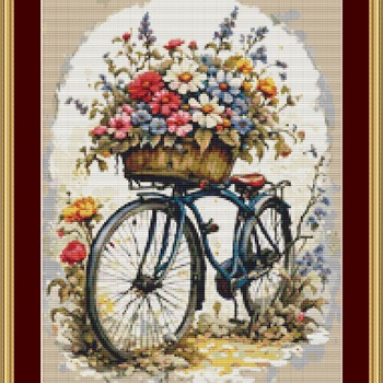 Bicycle Cross Stitch Pattern