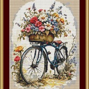 Bicycle Cross Stitch Pattern