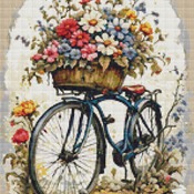 Bicycle Cross Stitch Pattern