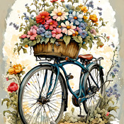 Bicycle Cross Stitch Pattern