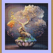 Bonsai Cross Stitch Pattern