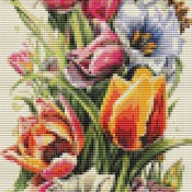 Butterflies And Flowers III Cross Stitch Pattern