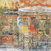 Cafe Bar Cross Stitch Pattern