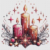 Candles Cross Stitch Pattern