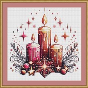 Candles Cross Stitch Pattern