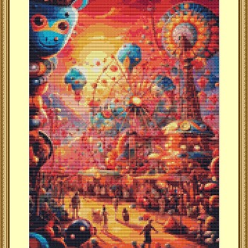 Carnival Cross Stitch Pattern