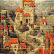 Castle Cross Stitch Pattern