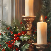 Christmas Candles Cross Stitch Pattern