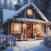 Christmas Cottage I Cross Stitch Pattern