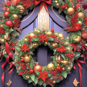 Christmas Door Cross Stitch Pattern