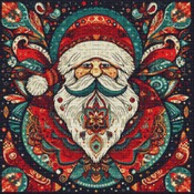 Christmas Santa Cross Stitch Pattern