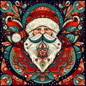 Christmas Santa Cross Stitch Pattern