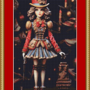 Christmas Girl Cross Stitch Pattern