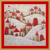 Christmas Houses Cross Stitch Pattern