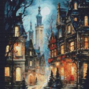 Christmas Night Cross Stitch Pattern