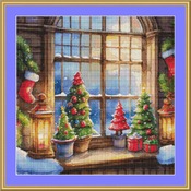 Christmas Shelf Cross Stitch Pattern