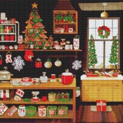 Christmas Store Cross Stitch Pattern