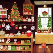 Christmas Store Cross Stitch Pattern