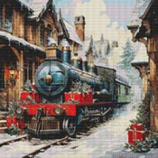 Christmas Train Cross Stitch Pattern