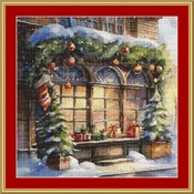 Christmas Window Cross Stitch Pattern