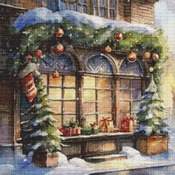 Christmas Window Cross Stitch Pattern