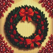 Christmas Wreath Cross Stitch Pattern