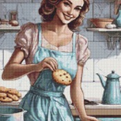 Cookie Baking Cross Stitch Pattern