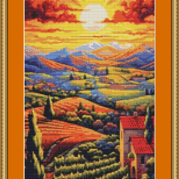 Countryside Cross Stitch Pattern