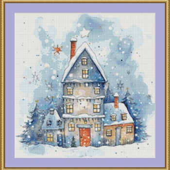 Cute Cottage Cross Stitch Pattern