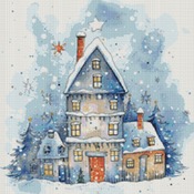 Cute Cottage Cross Stitch Pattern