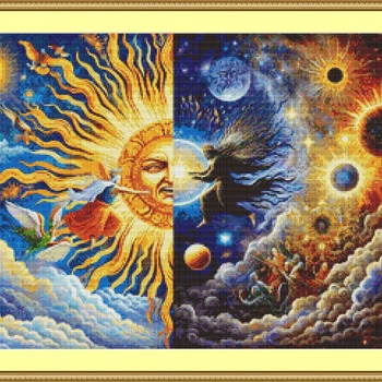 Day And Night Cross Stitch Pattern