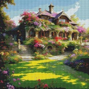 Dreamy Cottage Cross Stitch Pattern