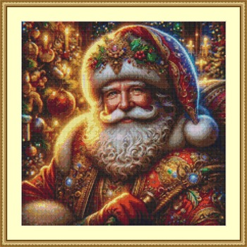 Elegant Santa Claus Cross Stitch Pattern