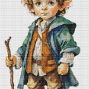 Elf Boy 2 Cross Stitch Pattern