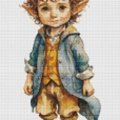 Elf Boy 4 Cross Stitch Pattern