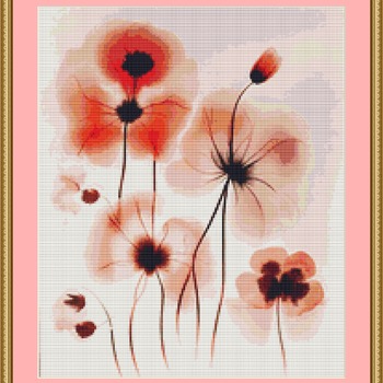 Ethereal Flowers Cross Stitch Pattern