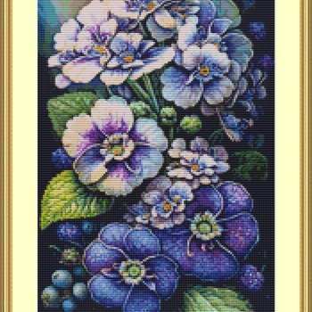 Evening Primroses Cross Stitch Pattern