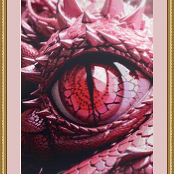 Eye Of A Dragon Cross Stitch Pattern