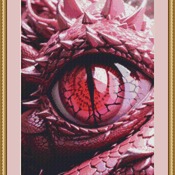 Eye Of A Dragon Cross Stitch Pattern