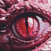 Eye Of A Dragon Cross Stitch Pattern