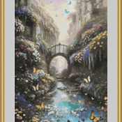 Fairytale Bridge Cross Stitch Pattern