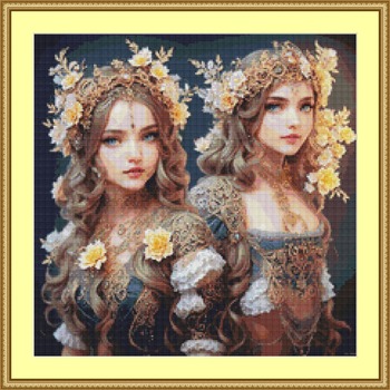 Fairytale Girls Cross Stitch Pattern