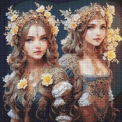 Fairytale Girls Cross Stitch Pattern